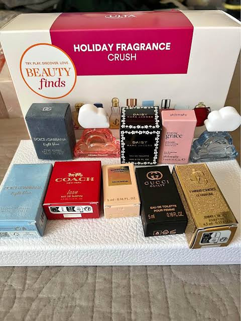 ULTA Holiday Fragrance 10pc MINI Perfume Fragrance Crush set